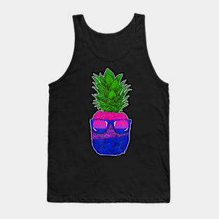 Bisexual Pineapple Sunglasses LGBT-Q Subtle Bi Pride Flag Tank Top